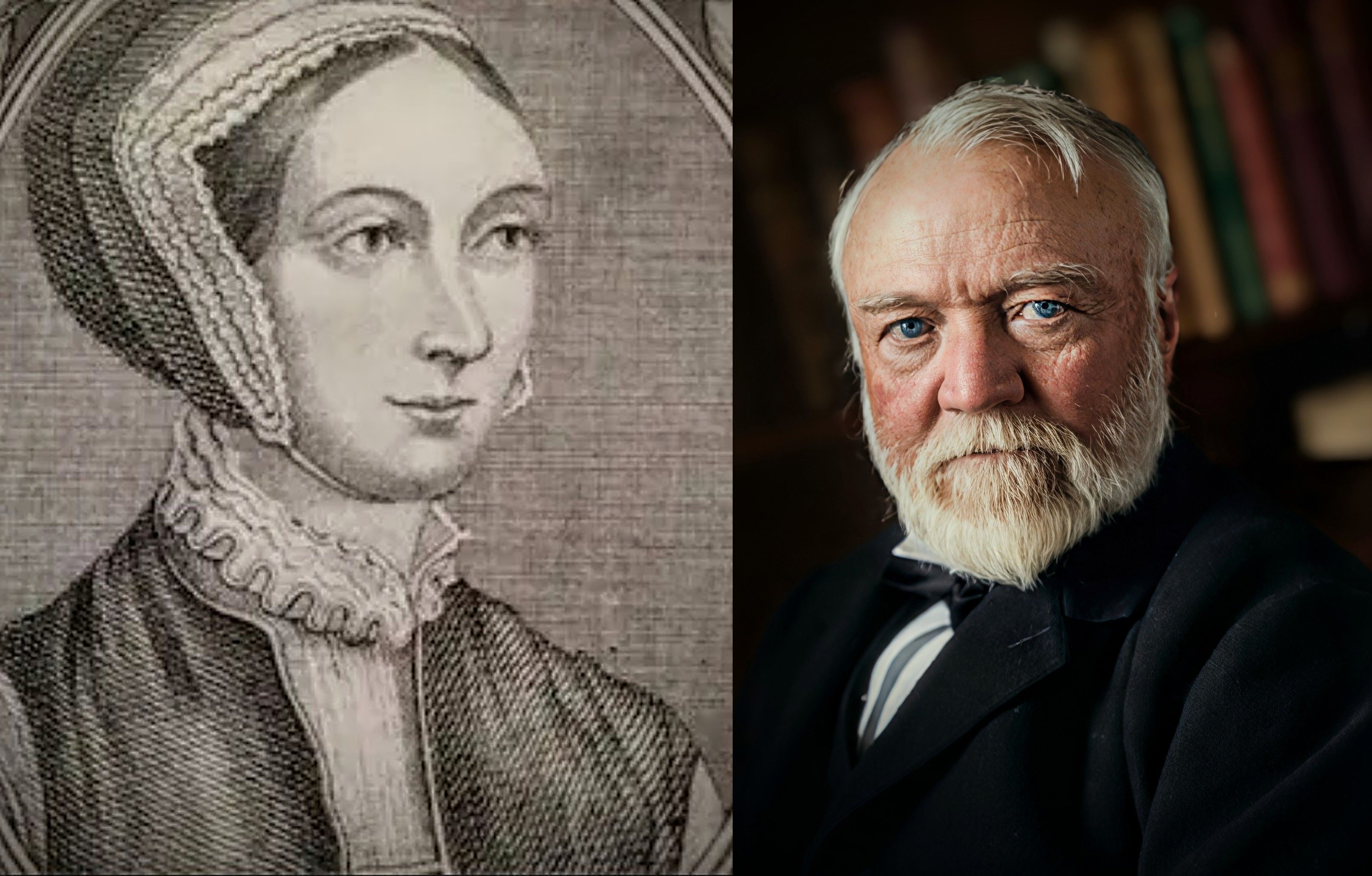 St Margaret and Andrew Carnegie at the Dunfermline Bruce Festival